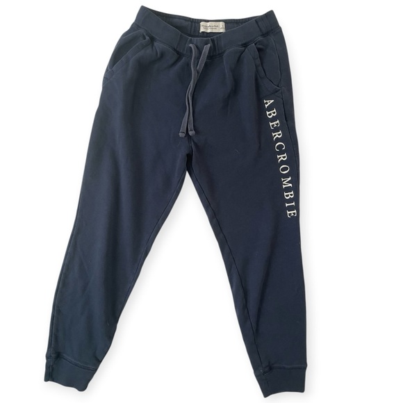 Abercrombie & Fitch Pants - Abercrombie & Fitch Soft AF Collection Sweatpants Drawstring Joggers Navy Small